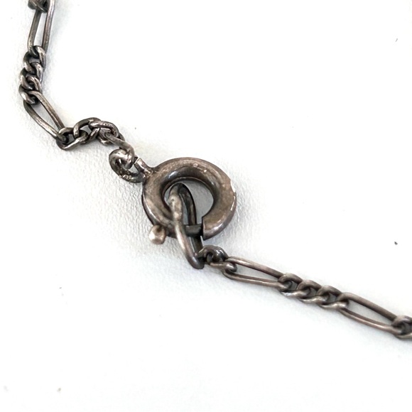 Sterling Silver Budded Cross With Marcasites and 16” Chain Necklace - Picture 8 of 12